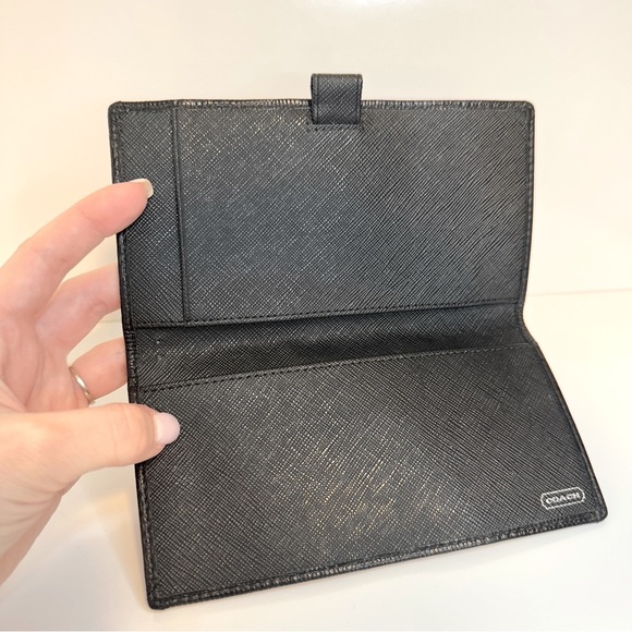 Coach Signature Checkbook Cover Holder - Picture 3 of 4